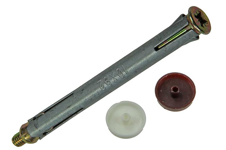 Afbeelding laden in galerijviewer, Mack 1017918 - metalen kozijnplug staal verzinkt 4 st 10 x 92 mm | 5 stuks