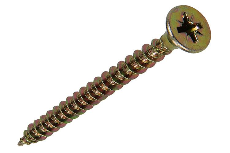 Afbeelding laden in galerijviewer, Mack 1017988 - spaanplaatschroef vz kop geelverz. 25st 5,0 x 50 mm | 5 stuks