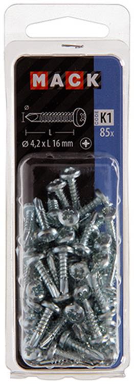 Afbeelding laden in galerijviewer, Mack 1018083 - zelfborende schroef cylkop verz. 85st 4,2 x 16 mm | 5 stuks