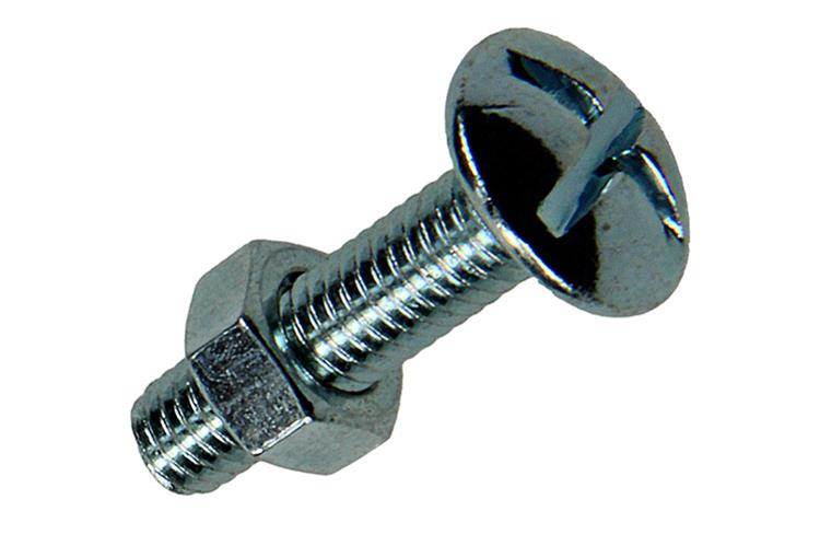 Afbeelding laden in galerijviewer, Mack 1018098 - kachelbout + moer staal verzinkt 5 st m5 x 20 mm | 5 stuks