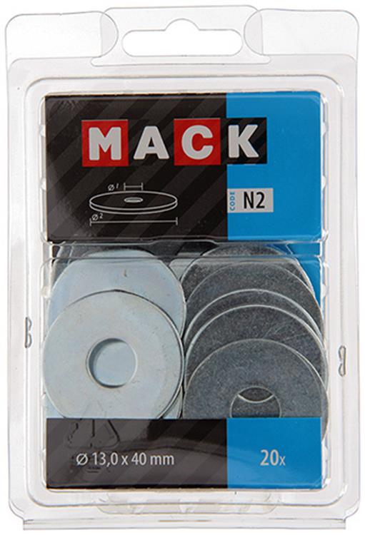 Afbeelding laden in galerijviewer, Mack 1018132 - carrosserie sluitring verzinkt20 st 13,0 x 40 mm | 5 stuks