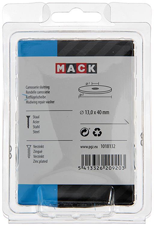 Afbeelding laden in galerijviewer, Mack 1018132 - carrosserie sluitring verzinkt20 st 13,0 x 40 mm | 5 stuks