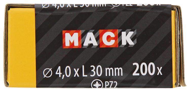Afbeelding laden in galerijviewer, Mack 1020092 - spaanplaatschroef vz kop geel vz 200 st 4,0 x 30 mm | 5 stuks