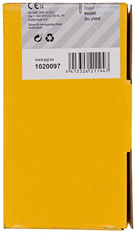 Afbeelding laden in galerijviewer, Mack 1020097 - spaanplaatschroef vz kop geelvz 200 st 4,0 x 60 mm | 2 stuks