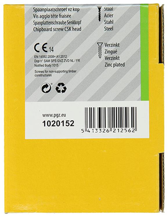 Afbeelding laden in galerijviewer, Mack 1020152 - spaanplaatschroef vz kp-zelfb.gvz 100st 5,0 x 50 mm | 5 stuks