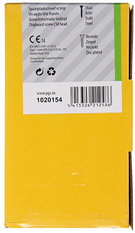 Afbeelding laden in galerijviewer, Mack 1020154 - spaanplaatschroef vz kp-zelfb.gvz 100st 5,0 x 70 mm | 3 stuks