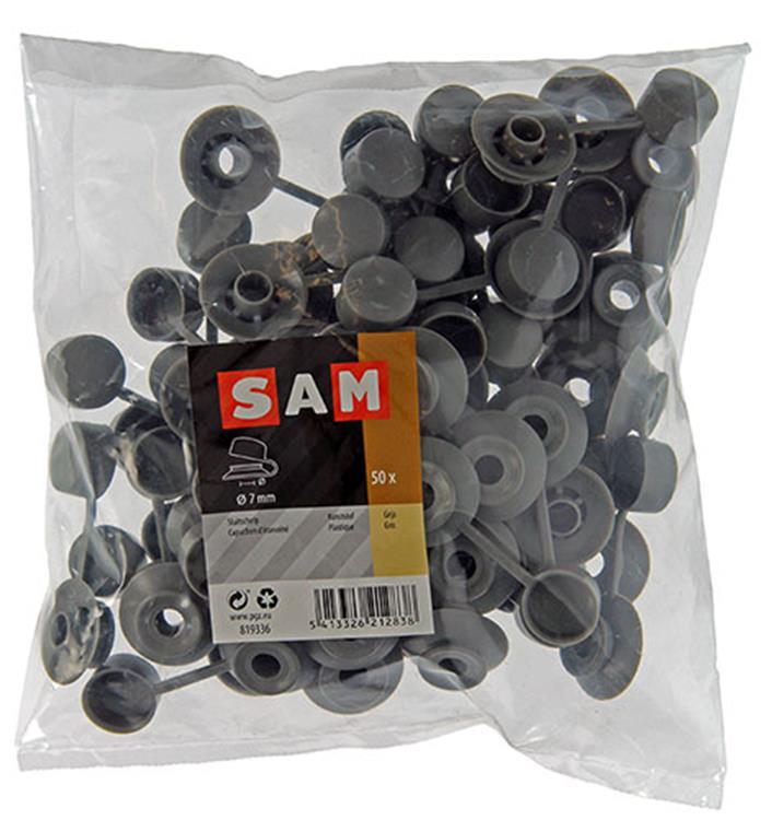 Afbeelding laden in galerijviewer, Mack 1020172 - sluitschelp grijs 50 st. 7mm | 5 stuks