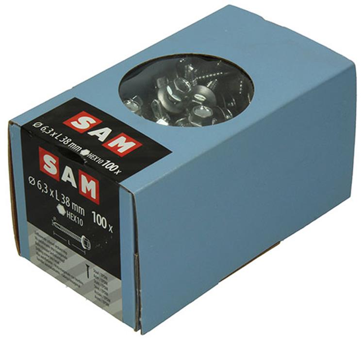 Chargez l'image dans la visionneuse de la galerie, Mack 1020187 - zelfbor.schroef zeskt kop epdm-vz 100st 6,3 x 38 mm | 2 stuks