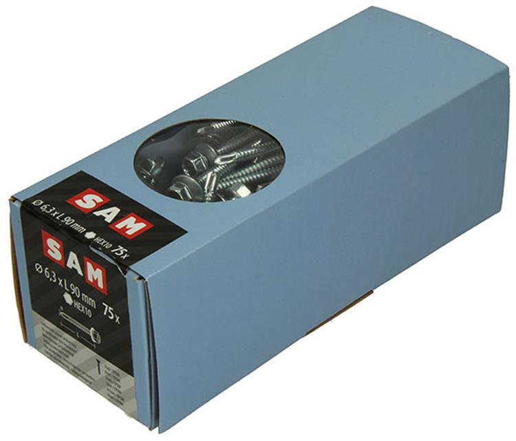 Afbeelding laden in galerijviewer, Mack 1020190 - zelfbor.schroef zeskt kop epdm-vz 75st 6,3 x 90 mm | 1 stuks