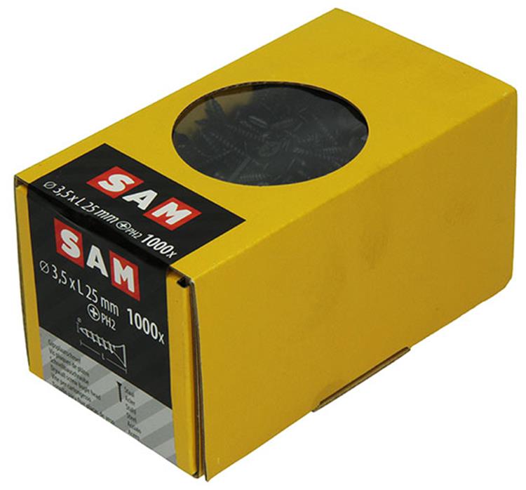 Afbeelding laden in galerijviewer, Mack 1020282 - gipsplaatschroef zwart gefosfat. 1000 st 3,5 x 25mm | 2 stuks