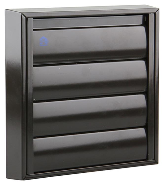 Afbeelding laden in galerijviewer, Renson 1006252 - dampkaprooster opbouw 433 alu ral 8019 173x173mm | 2 stuks