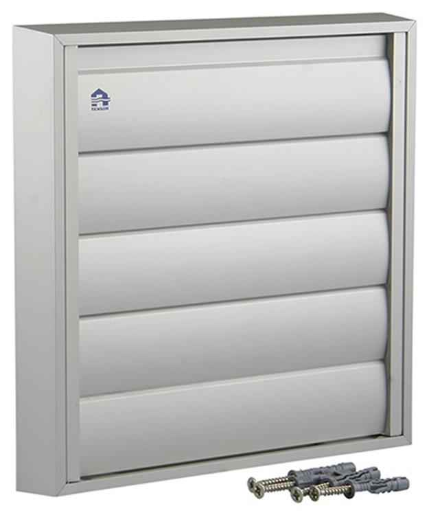 Afbeelding laden in galerijviewer, Renson 1006253 - dampkaprooster opbouw 433 alu f1 210x210mm | 2 stuks