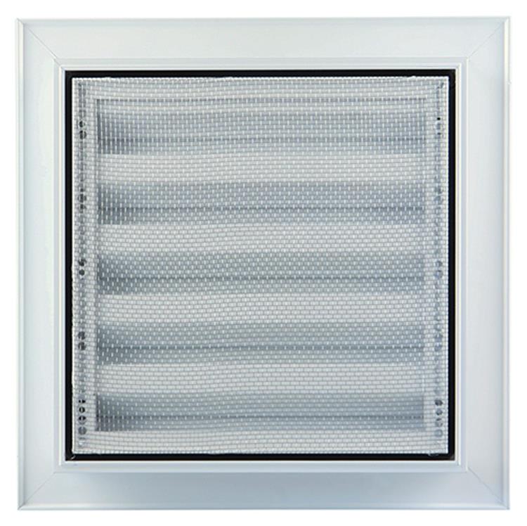 Afbeelding laden in galerijviewer, Renson 1006224 - muurrooster inbouw 411 alu ral 9010 200x200mm | 1 stuks