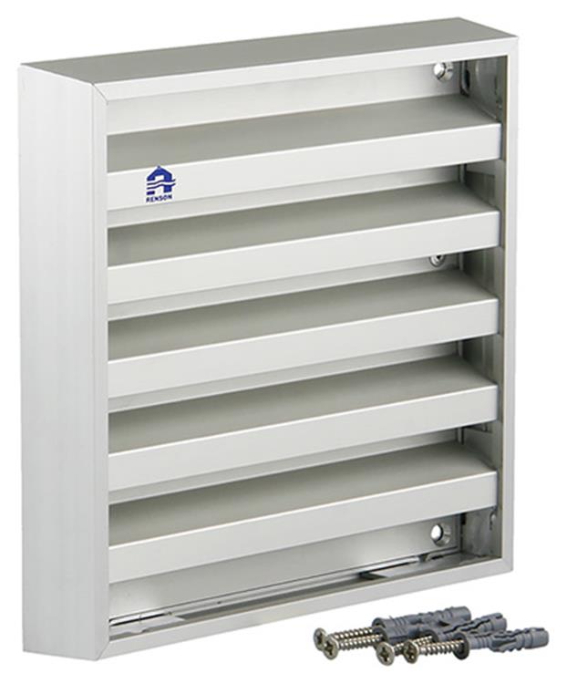 Afbeelding laden in galerijviewer, Renson 1006232 - muurrooster opbouw 431 alu f1 165x165mm | 2 stuks