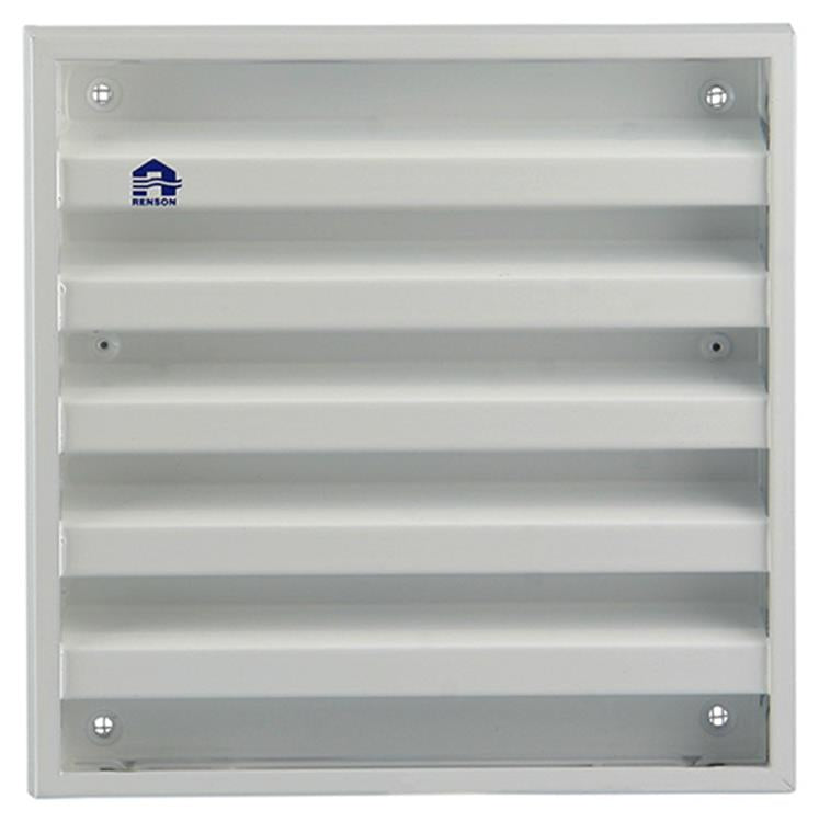 Afbeelding laden in galerijviewer, Renson 1006233 - muurrooster opbouw 431 alu ral 9010 165x165mm | 2 stuks
