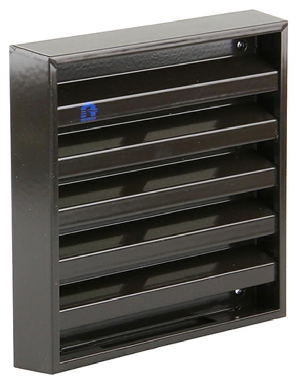 Afbeelding laden in galerijviewer, Renson 1006234 - muurrooster opbouw 431 alu ral8019 165x165mm | 2 stuks