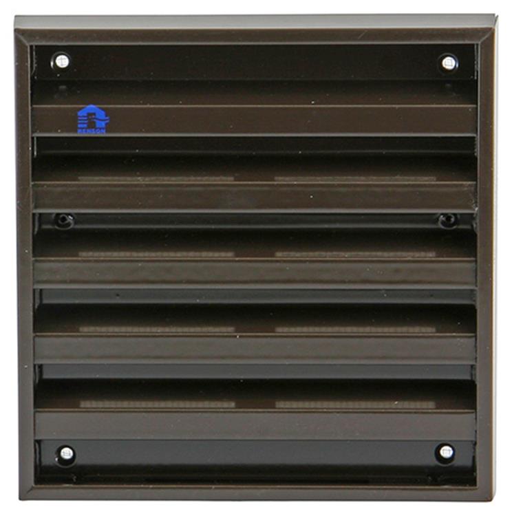 Afbeelding laden in galerijviewer, Renson 1006234 - muurrooster opbouw 431 alu ral8019 165x165mm | 2 stuks