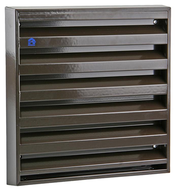 Afbeelding laden in galerijviewer, Renson 1006237 - muurrooster opbouw 431 alu ral8019 225x225mm | 2 stuks