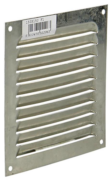 Afbeelding laden in galerijviewer, Renson 1015062 - schoepenrooster plat alu f1 150x150mm | 10 stuks