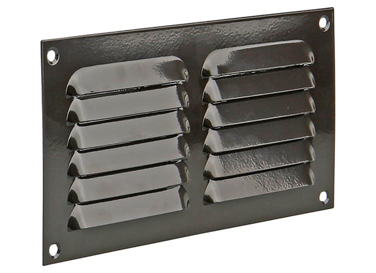 Afbeelding laden in galerijviewer, Renson 1015067 - schoepenrooster plat alu bruin200x100mm | 10 stuks