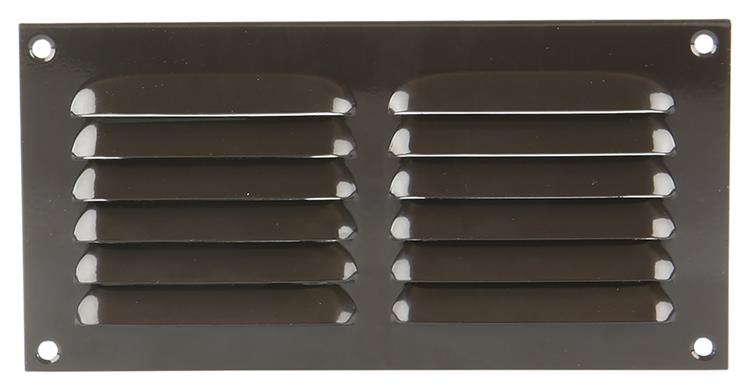 Afbeelding laden in galerijviewer, Renson 1015067 - schoepenrooster plat alu bruin200x100mm | 10 stuks