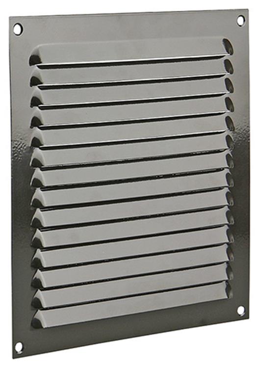 Afbeelding laden in galerijviewer, Renson 1015070 - schoepenrooster plat alu bruin200x200mm | 10 stuks