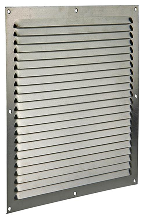 Afbeelding laden in galerijviewer, Renson 1015074 - schoepenrooster plat alu f1 300x300mm | 10 stuks