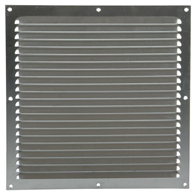 Afbeelding laden in galerijviewer, Renson 1015074 - schoepenrooster plat alu f1 300x300mm | 10 stuks