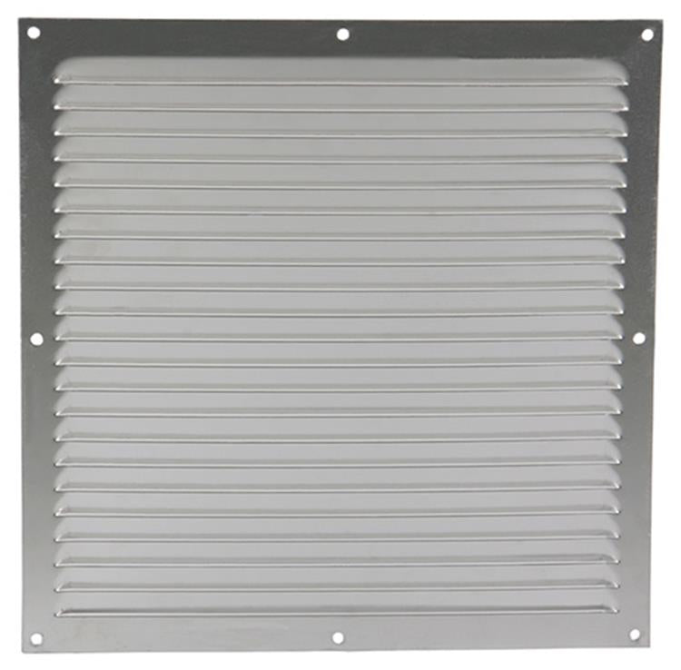 Afbeelding laden in galerijviewer, Renson 1015074 - schoepenrooster plat alu f1 300x300mm | 10 stuks