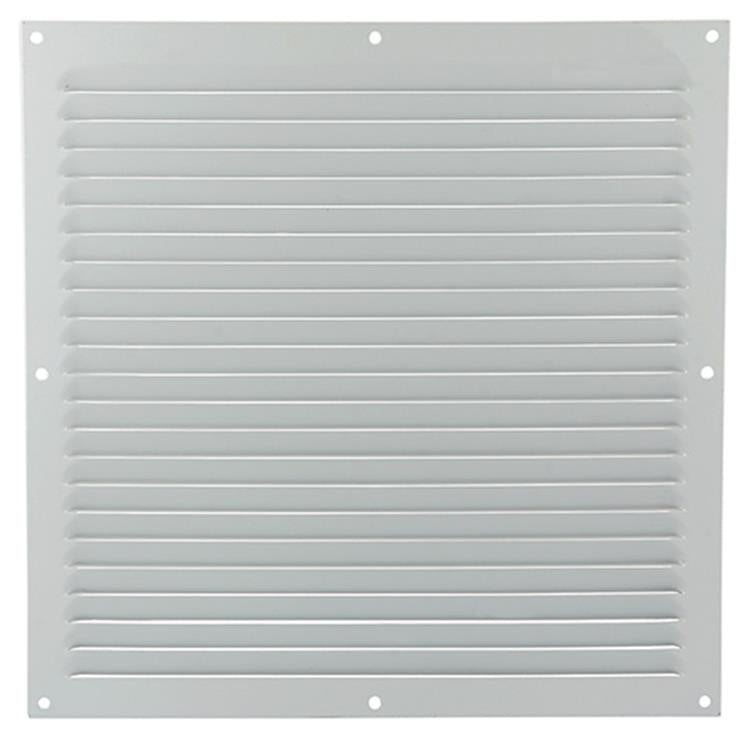 Afbeelding laden in galerijviewer, Renson 1015075 - schoepenrooster plat alu wit 300x300mm | 10 stuks