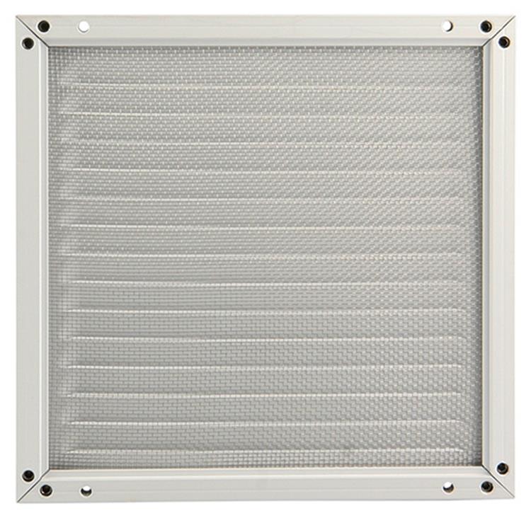 Afbeelding laden in galerijviewer, Renson 1006348 - schoepenrooster + kader + mug.opbouw 437 ral9010 200x200mm | 2 stuks