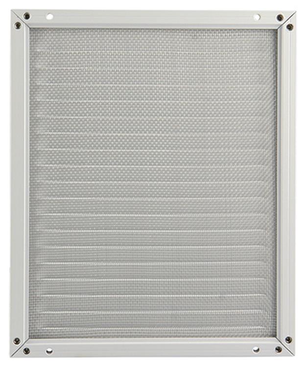 Afbeelding laden in galerijviewer, Renson 1006351 - schoepenrooster + kader + mug.opbouw 437 ral9010 200x250mm | 2 stuks