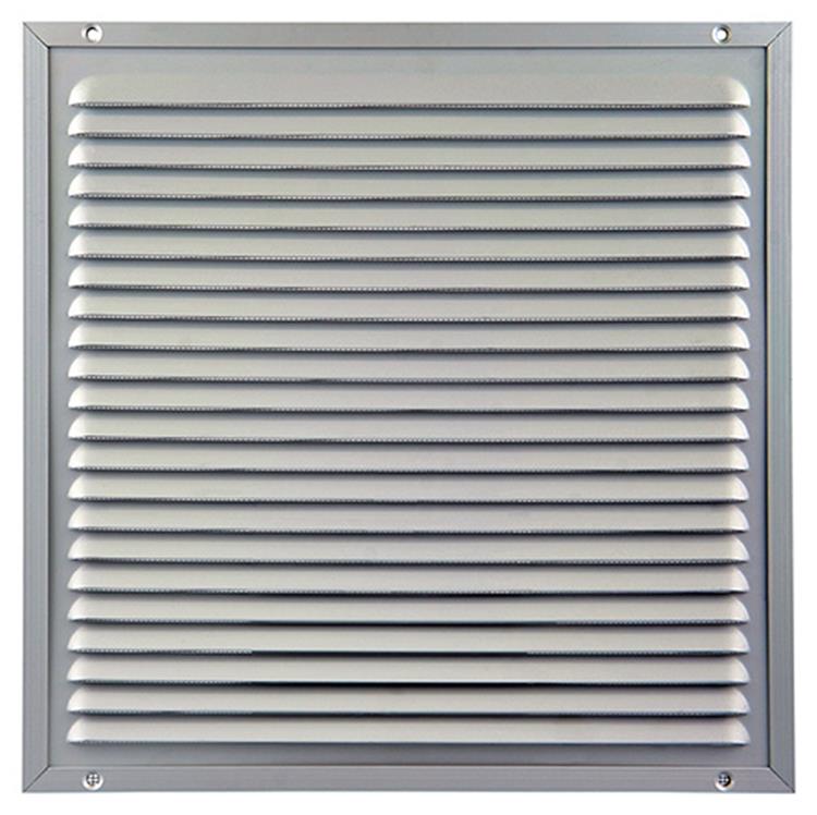 Afbeelding laden in galerijviewer, Renson 1006353 - schoepenrooster + kader + mug.opbouw 437 f1 300x300mm | 2 stuks