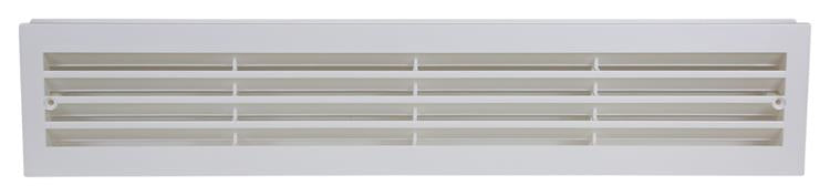 Afbeelding laden in galerijviewer, Renson 1006739 - deurrooster pvc 761 wit 450x90mm | 1 stuks