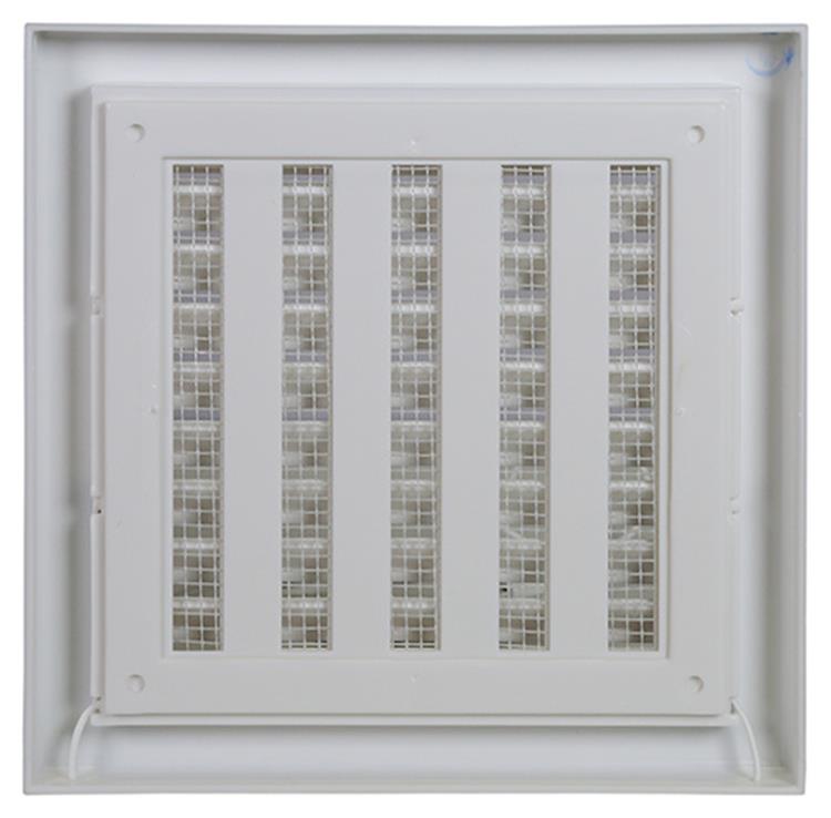 Afbeelding laden in galerijviewer, Renson 1006740 - rooster pvc 732 wit 154x154mm | 1 stuks