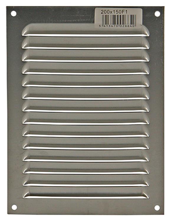 Afbeelding laden in galerijviewer, Renson 1006302 - schoepenrooster vlak alu f1 150x200mm | 10 stuks