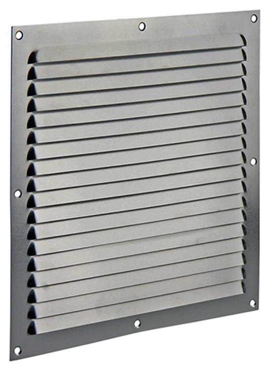 Afbeelding laden in galerijviewer, Renson 1006308 - schoepenrooster vlak alu f1 250x250mm | 10 stuks