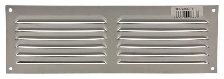 Afbeelding laden in galerijviewer, Renson 1006311 - schoepenrooster vlak alu f1 300x100mm | 10 stuks