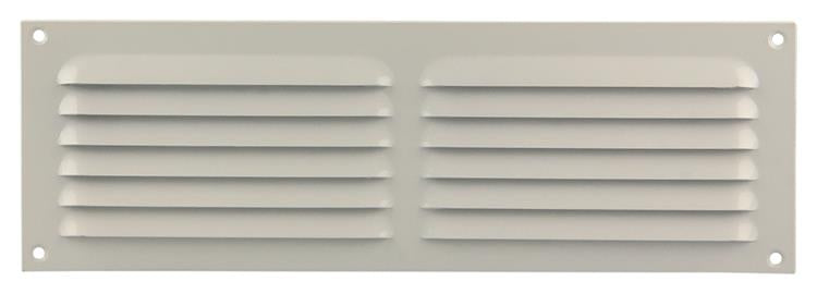Afbeelding laden in galerijviewer, Renson 1006312 - schoepenrooster vlak alu ral 9010 300x100mm | 10 stuks