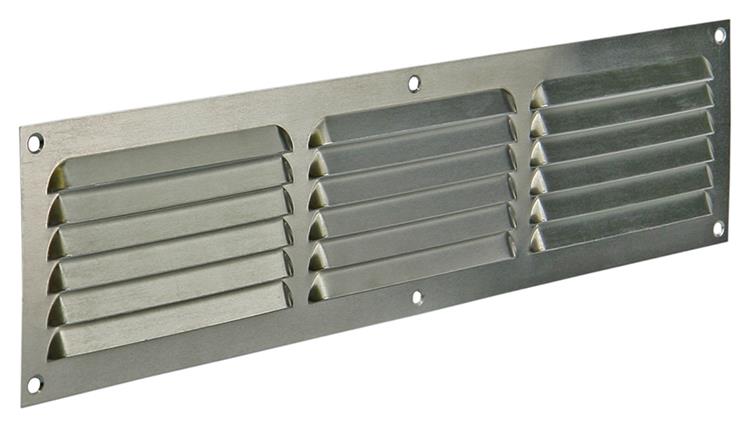 Afbeelding laden in galerijviewer, Renson 1006315 - schoepenrooster vlak alu f1 400x100mm | 10 stuks