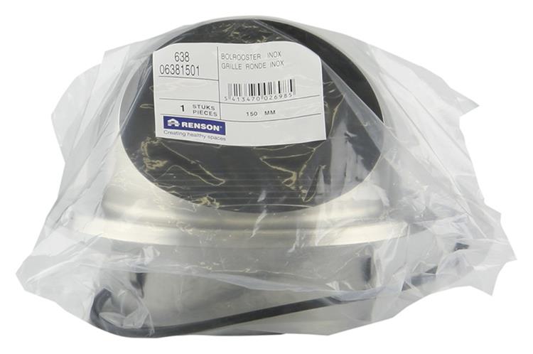 Afbeelding laden in galerijviewer, Renson 1006277 - bolrooster inbouw 638 inox ø150 | 2 stuks