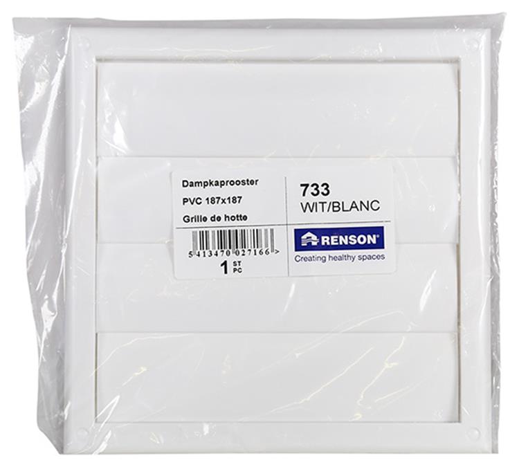 Chargez l'image dans la visionneuse de la galerie, Renson 1006750 - dampkproost.pvc733 wit 187x187mm | 1 stuks