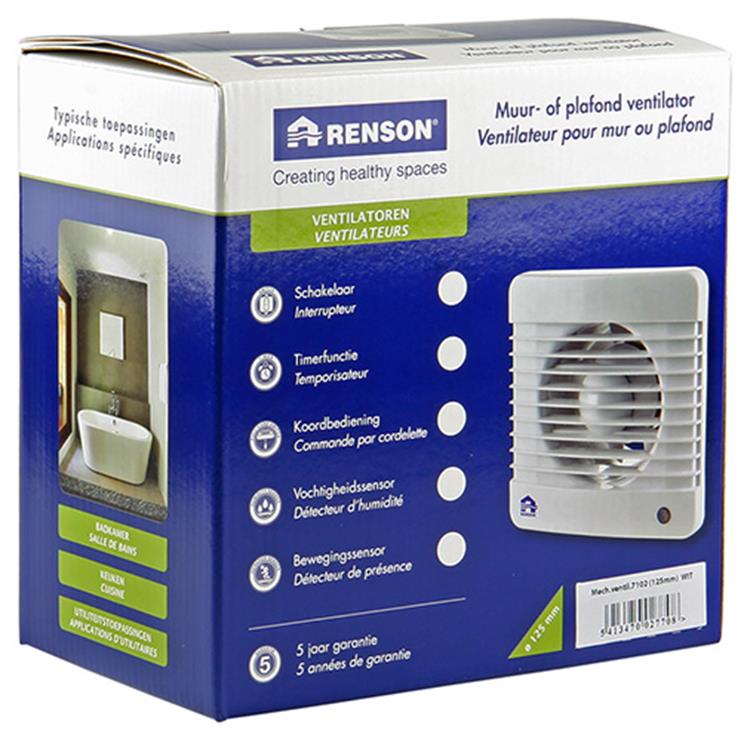 Afbeelding laden in galerijviewer, Renson 1006431 - mechanische ventilator standaard 7102 wit ø 125 | 2 stuks