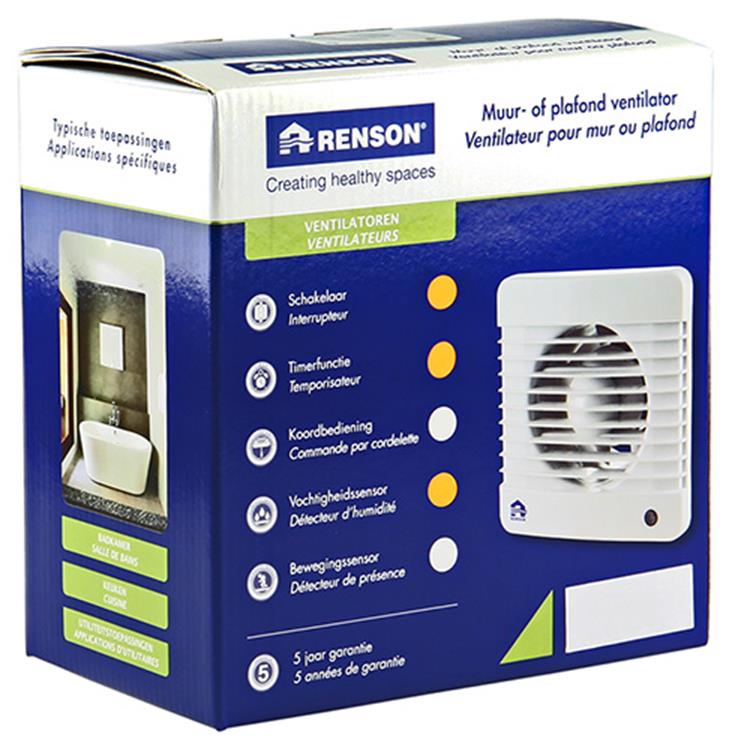 Afbeelding laden in galerijviewer, Renson 1006461 - mech. vent. vochtigheidssensor 7401h wit ø 100 | 2 stuks