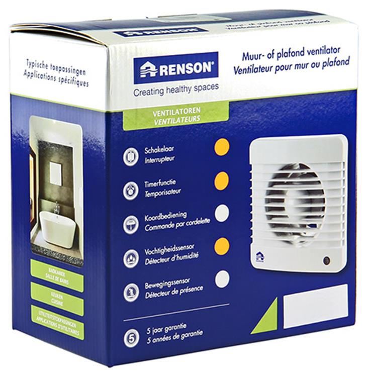Afbeelding laden in galerijviewer, Renson 1006462 - mech. vent. vochtigheidssensor 7402h wit ø 125 | 2 stuks