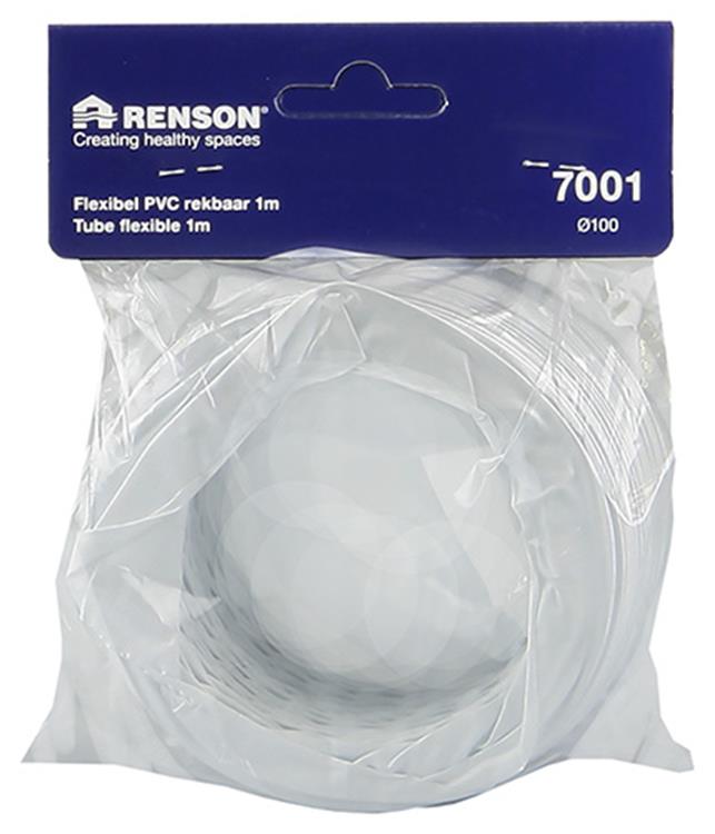 Afbeelding laden in galerijviewer, Renson 1006389 - pvc flexibel 7001 wit ø 100 1m | 3 stuks