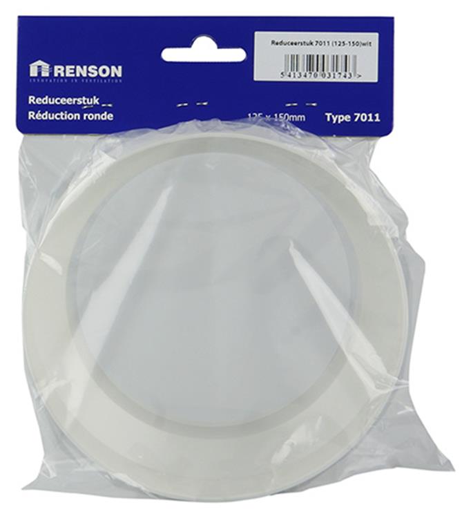 Afbeelding laden in galerijviewer, Renson 1006402 - pvc reduceerstuk 7011 wit 125-150mm | 4 stuks