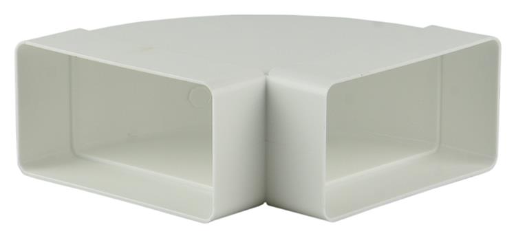 Afbeelding laden in galerijviewer, Renson 1006405 - pvc hoekverbinding hor.90° 7016 wit 110x55mm | 3 stuks