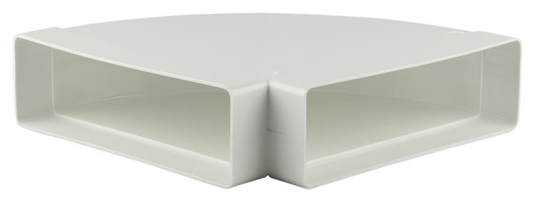 Afbeelding laden in galerijviewer, Renson 1006406 - pvc hoekverbinding hor.90° 7016 wit 204x60mm | 3 stuks