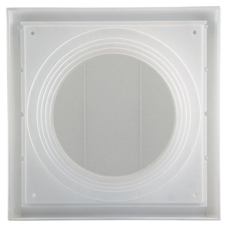 Afbeelding laden in galerijviewer, Renson 1006383 - dampkaprooster 1 klep 741 dia pvc ral 9010 ø100-130 | 2 stuks